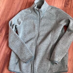 Heather green Eddie Bauer Full-Zip Jacket